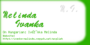 melinda ivanka business card